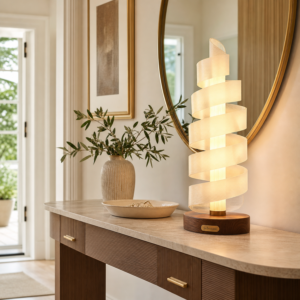 Solvetita Ribbon Orbit Decorative Lamp lifestyle usage image by Solvetita