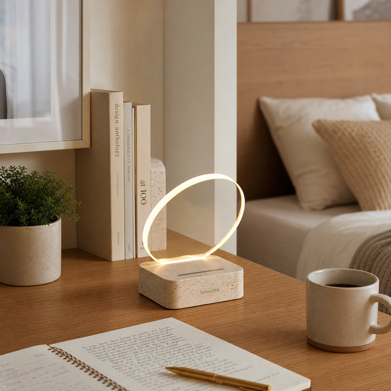 Solvetita Tilt Disc Bedroom Night Light lifestyle usage image by Solvetita